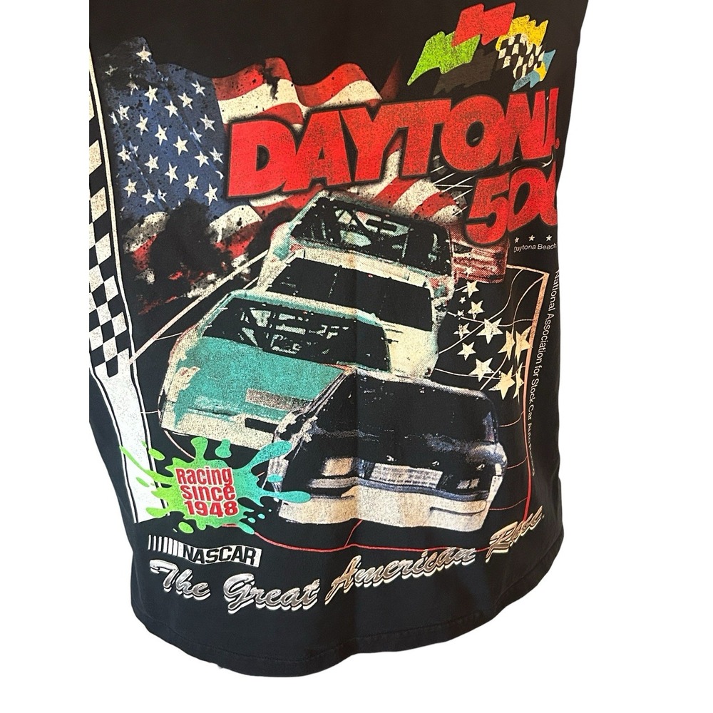 Daytona 500 Nascar The Great American Race Men's Medium Black T-Shirt - Picture 2 of 7